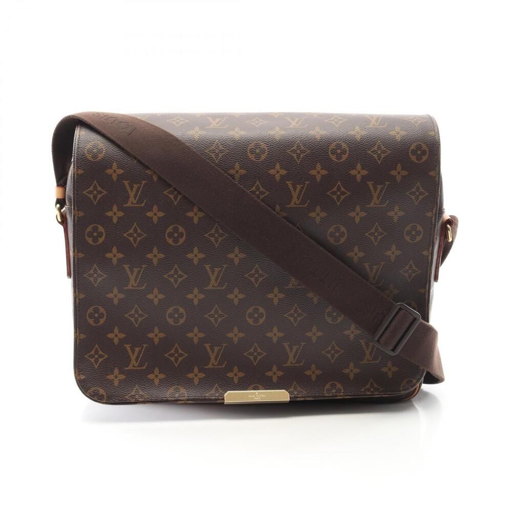 Louis Vuitton Abesses Shoulder Bag Canvas Leather Monogram Brown
